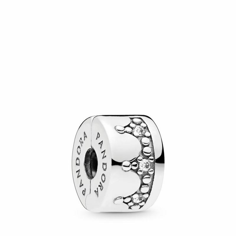 Pandora Dazzling Crown Clip Europe - Sterling Silver/Cubic Zirconia - 046179JCL